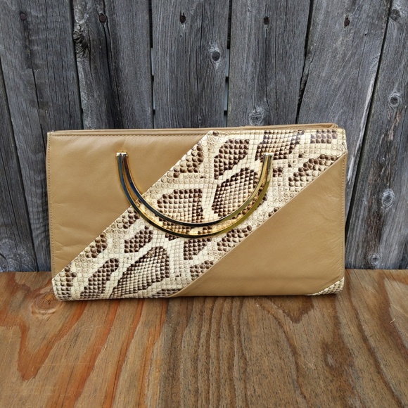 Vintage Snake Clutch Handbag Purse - Picture 4 of 8